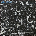 Classical style beautiful black marble flower designs